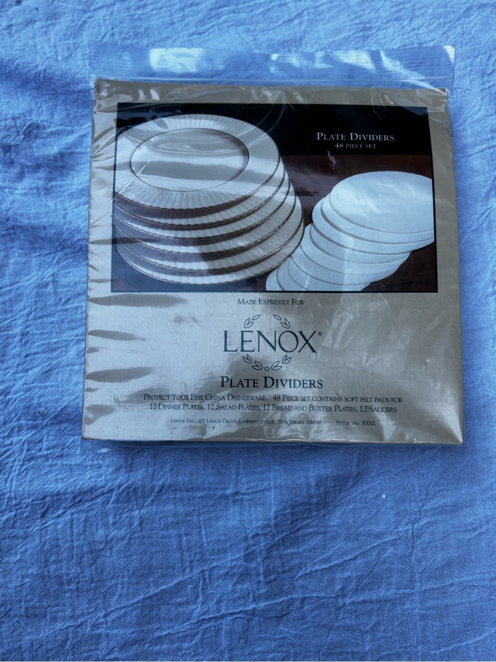 Lenox White Plate Dividers Set 48 pieces